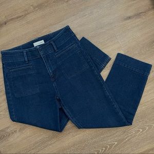 LOFT High Waist Straight Jeans